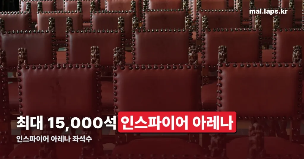 인스파이어 아레나 좌석수 — 최대 15,000석, 위치와 가는 법까지