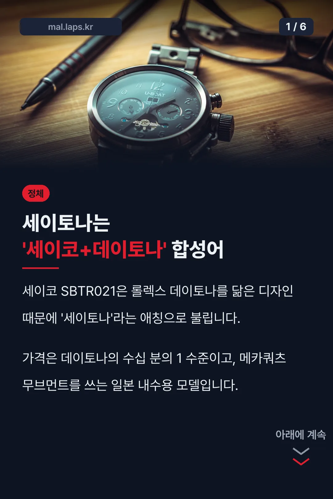 세이코 SBTR021 표지